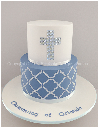 Holy Cross Baby Christening Cake